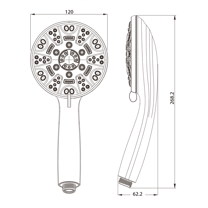 Round American Hand shower