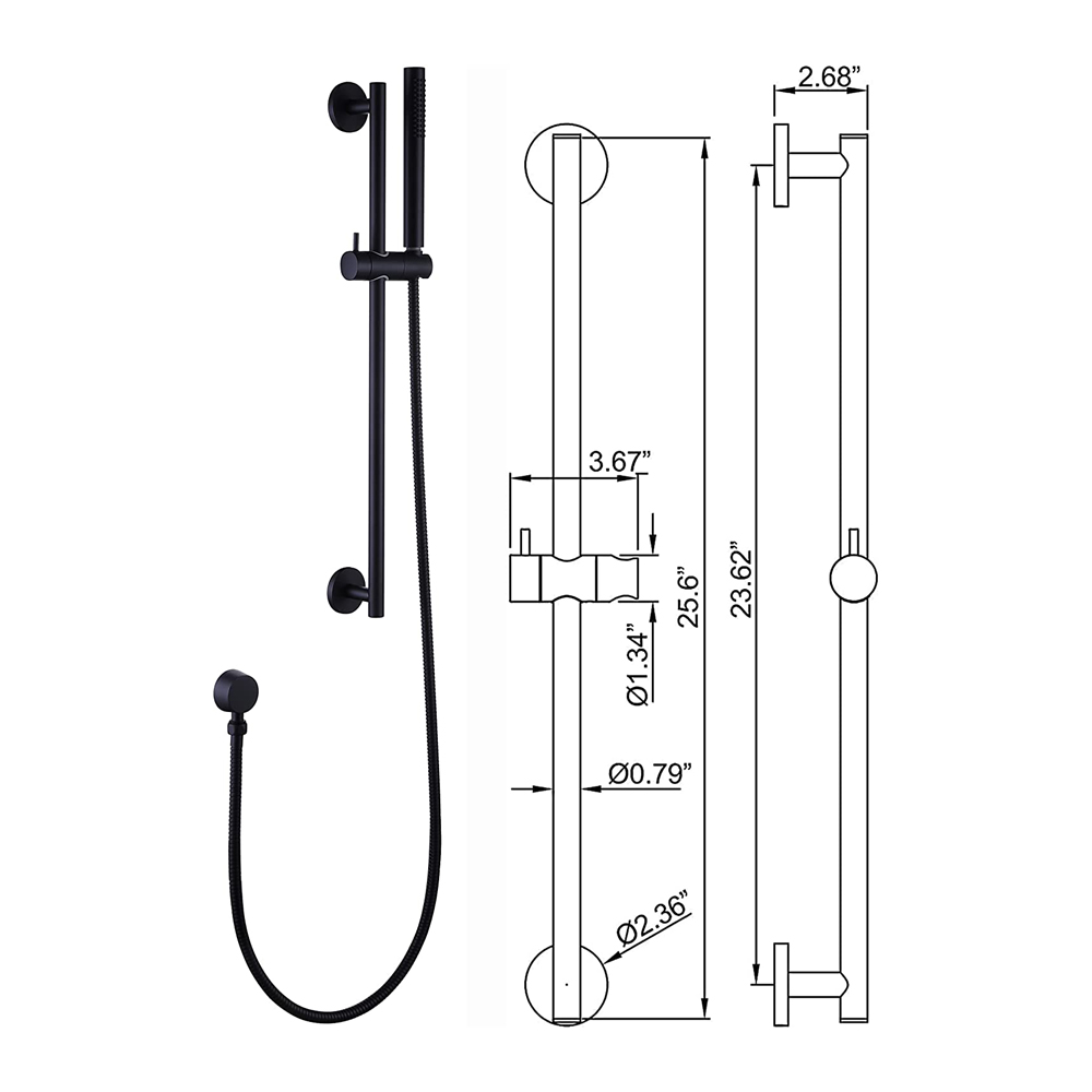 hand shower slide bar